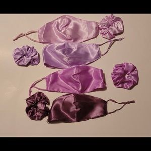4 Set of Mask and Scrunchies in 4 shades